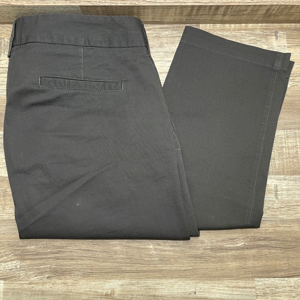 Apuntob a.b Womens EU 42 US L Made in Italy Stretch Cotton Slim Trousers Olive